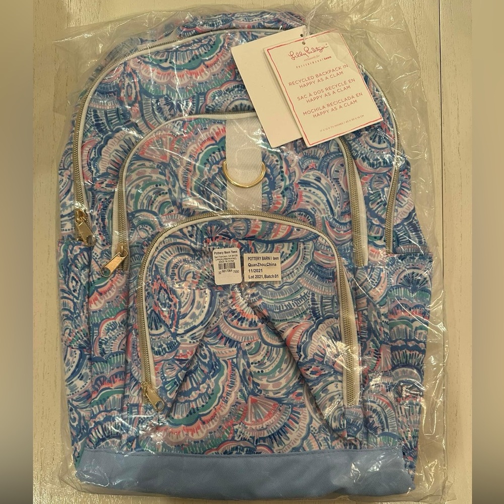 Lilly Pulitzer Happy as a Clam Gear-Up Backpack